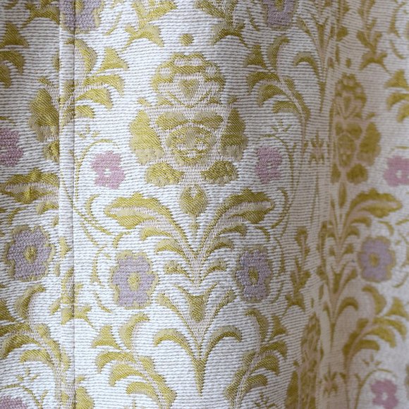 Gold and Pink Floral Tapestry Coat Vintage Size XL - Picture 8 of 10